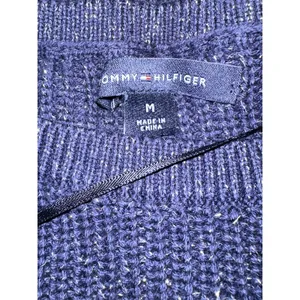 Tommy Hilfiger Women's Sweater Blue and Gold Medium thumbnail 3