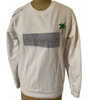 Unemployed Denim‎ Isla Palm Sweatshirt Size Small thumbnail 1