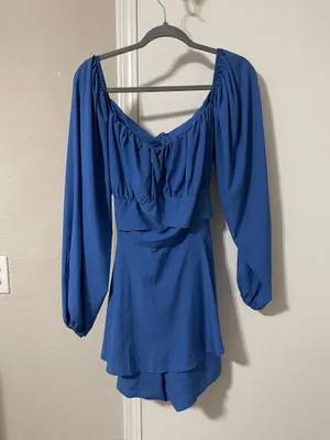 Longsleeve Blue Romper Size XL thumbnail 2