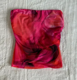 White fox mesh tube top thumbnail 1