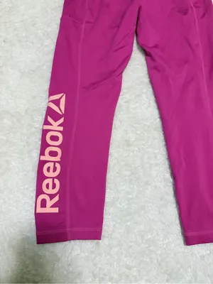 Reebok medium Women's Berry Magenta High-Waisted Athletic Leggings thumbnail 5