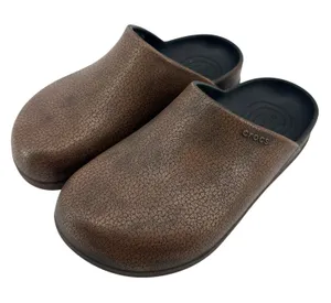 Crocs Dylan Burnished Slip On Clog Mule Brown Men 5/Women 7 Casual Comfy New thumbnail 1
