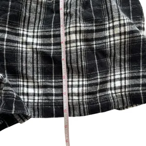 Altar'd State Shorts Juniors M Black White Plaid High Rise Pockets Casual thumbnail 6