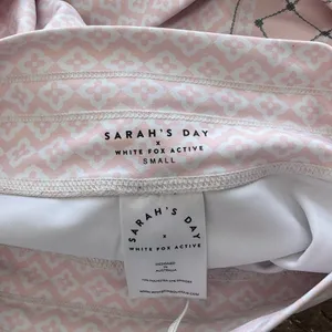 Sarah's Day X White Fox Activewear Athletic Leggings‎ Size S Pink Multi-color thumbnail 4
