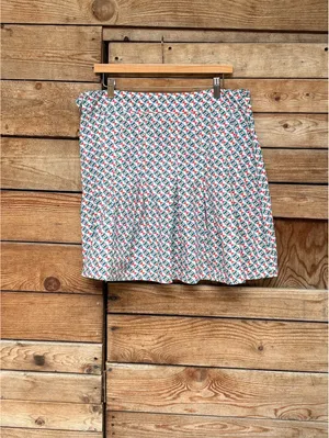 Maeve Pleated Mini Skirt | Geometric, 14 thumbnail 4