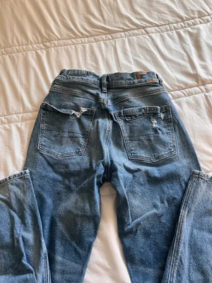 American Eagle Strigid Jeans High-Waisted Ripped Baggy Straight thumbnail 8