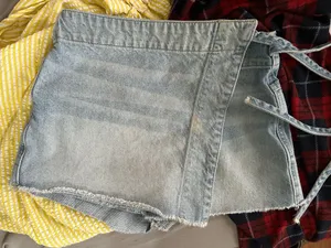 Free People We The Free Denim Skort thumbnail 5