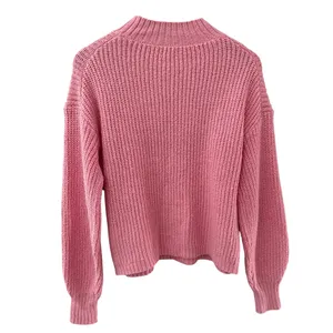 J. Crew Cotton Blend Cable Knit Mock Neck Sweater Bright Peppermint Size Small thumbnail 4
