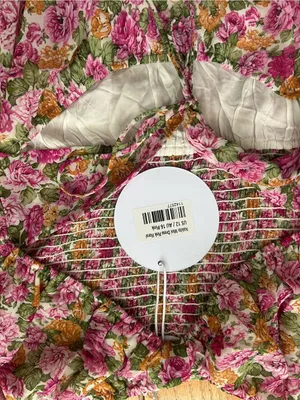 NWT Princess Polly Nakita Mini‎ Dress Pink Floral Smocked Cutout US 12 / AU 16 thumbnail 5