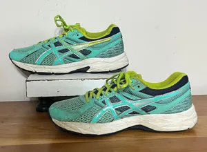 Asics Gel-Contend 3 Womens Teal Lime‎ Green Running Shoes T5F9N Size 7 thumbnail 1