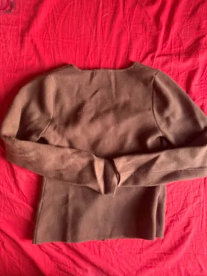Sincerely Jules Brown V-Neck Button Front Cardigan thumbnail 2