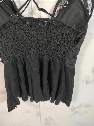 Riley & James Black Lace Tank Top thumbnail 9