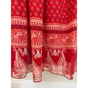 New York & Company Red Boho Collared Tank Dress SzXL NWT thumbnail 4