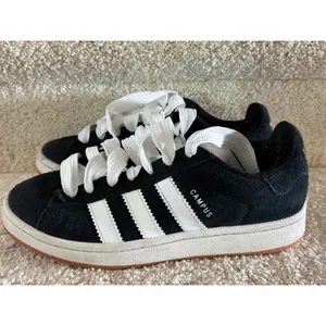 Adidas Campus Black Suede Sneakers Chunky Laces Women’s 6.5 thumbnail 6