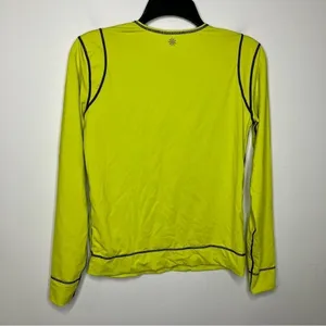 Athleta neon long sleeve shirt kangaroo pocket size small‎ thumbnail 4