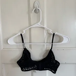 Free People Petra black lace underwire bra size‎ 32B thumbnail 6