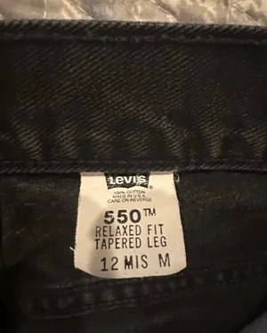 Vintage Levi’s 550 Women’s Black Jeans 100% Cotton Made in the USA thumbnail 5