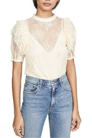 Free People Secret Admirer Floral Lace Coquette Victorian Ethereal T… thumbnail 1