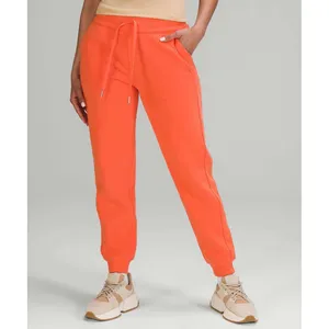 Lululemon Scuba High-Rise Jogger Warm Coral Orange Fleece Sweatpants Size 12 thumbnail 2