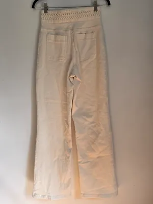 Anthropologie Magali Pascal Birkin High-Rise Wide Leg in Ecru. thumbnail 6