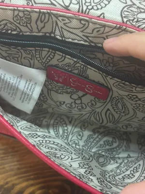 Jessica Simpson red shoulder bag thumbnail 7