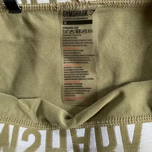 Gymshark Flex Leggings Womens‎ Medium Olive Green Seamless Logo Waistband Pants thumbnail 3
