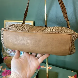 Brighton Tan‎ Leather Handbag thumbnail 5