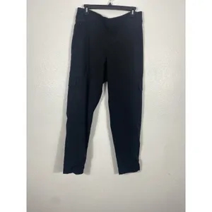 Athleta Pants Womens 12 Black Cargo Stretch Joggers Athletic Outdoor Zip Pocket thumbnail 2