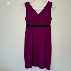 Trina Turk Faux Wrap Sleeveless V-neck Knee Length Party Cocktail Dress‎ Sz 6 thumbnail 2