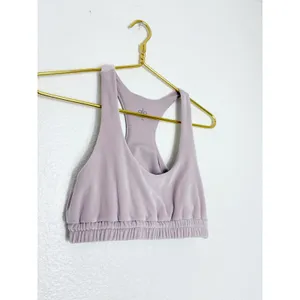 Alo Velour Glimmer Scoop Neck Bra Size XS Lightweight thumbnail 7