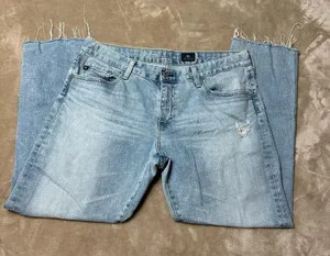 AG Adriano Goldschmied The Nolan Ankle Raw Hem Jeans Size 32 thumbnail 3