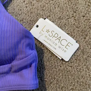 NWT L Space Siren bikini top purple medium thumbnail 3