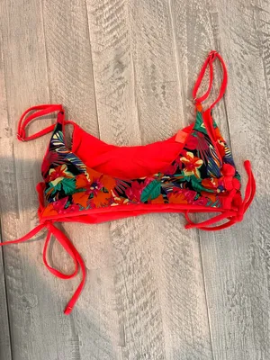 MAAJI Women’s Reversible Coral Bikini Top with Side Tie thumbnail 4