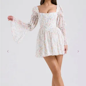 House of CB Floral Long Sleeve Dress thumbnail 3