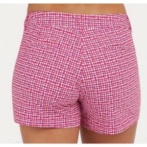 Spanx Sunshine Shorts Women L Pink Hibiscus Gingham Dot Stretch Activewear Golf thumbnail 2