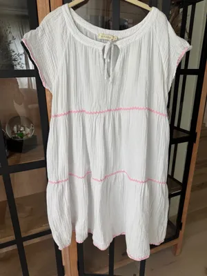 Tuckernuck Stark X muslin coverup dress gauzy cotton swimsuit pool beach short sleeve thumbnail 1