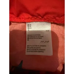Bar III Floral Tapered Pants Womens M‎ Red Tropical Smocked High Waist Pull On thumbnail 5