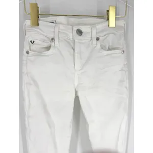 True Religion Halle Mid Rise Super Skinny Jeans White Denim Size 23‎ Womens thumbnail 2