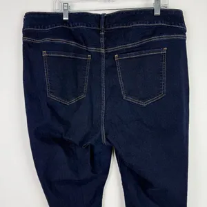 Super Soft Jegging Jeans Dark Wash Hi-Rise Plus Size 22S 22 SHORT EUC thumbnail 8