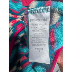 Patagonia Synchilla Snap-T Fleece S Teal Pink Southwest Aztec FA15 thumbnail 6