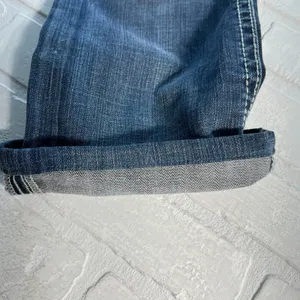 Y2K Rock Revival Sasha‎ Boot Jeans Womens 31 Dark Wash Denim Flap Rhinestones thumbnail 8