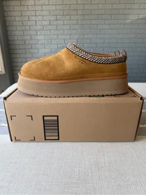 NEW KOOLABURRA BY UGG Buree Platform Slippers Shoes Mules Chestnut 9 thumbnail 3