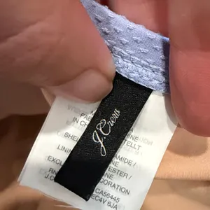 J. Crew seersucker one shoulder ruffle bikini set high waisted blue white Medium thumbnail 7