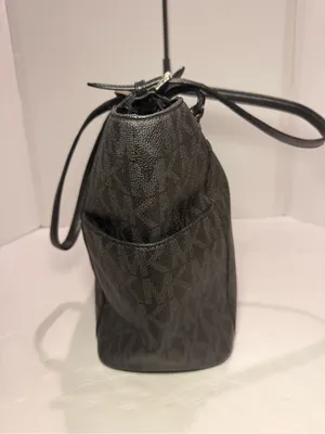 Michael Michael Kors Jet Set Signature Large Pocket Tote – Black / Charcoal thumbnail 5