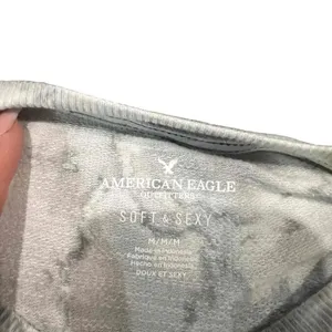 American‎ Eagle Soft & Sexy Grey Long Sleeve Crew Neck Sweatshirt Size M thumbnail 3