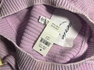 Aerie Lavender Chunky Knit Sweater Women's Size Small Purple Pullover NWT thumbnail 3
