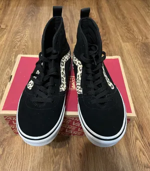 VANS ashwood black animal print lace up shoes sneakers women’s 7 new thumbnail 2