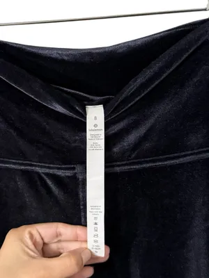 LULULEMON Wunder Lounge Black Velvet High Waisted Leggings thumbnail 6