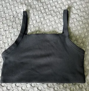 Aerie Ribbed Cropped Tank Top thumbnail 1