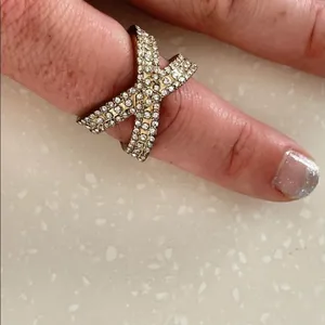 Crisscross costume ring Gold thumbnail 3